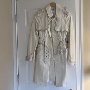 Bebe glacier lace edge trench